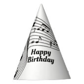 Muzieknoten over het Pet van de partij Feesthoedjes (Voorkant)