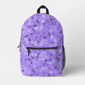 Muzieknoten Paars Bedrukte Rugzak (Voorkant)