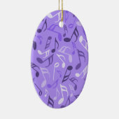 Muzieknoten Paars Keramisch Ornament (Rechts)