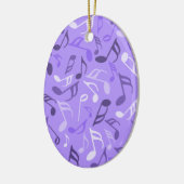 Muzieknoten Paars Keramisch Ornament (Links)