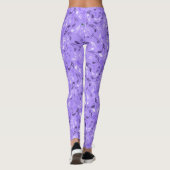 Muzieknoten Paars Leggings (Achterkant)
