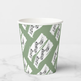 Muzieknoten Papieren Bekers