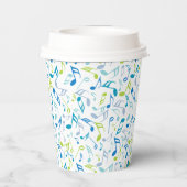 Muzieknoten Papieren Bekers (Achterkant)