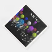 Muzieknoten Papieren servetten (Hoek)