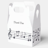 Muzieknoten Party Favor Box Bedankdoosjes (Geopend)
