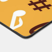 Muzieknoten patroon bureaumat (Hoek)