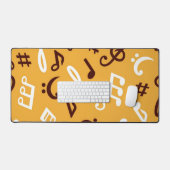 Muzieknoten patroon bureaumat (Keyboard & Muis)