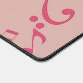 Muzieknoten patroon bureaumat (Hoek)