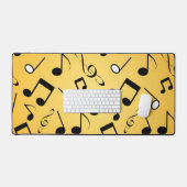 Muzieknoten patroon bureaumat (Keyboard & Muis)