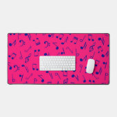 Muzieknoten patroon bureaumat (Keyboard & Muis)