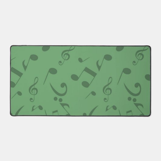 Muzieknoten patroon bureaumat (Voorkant)