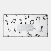 Muzieknoten patroon bureaumat (Keyboard & Muis)