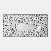 Muzieknoten patroon bureaumat (Keyboard & Muis)