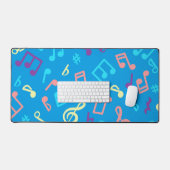 Muzieknoten patroon bureaumat (Keyboard & Muis)