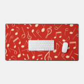 Muzieknoten patroon bureaumat (Keyboard & Muis)