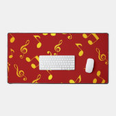 Muzieknoten patroon bureaumat (Keyboard & Muis)