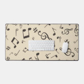 Muzieknoten patroon bureaumat (Keyboard & Muis)