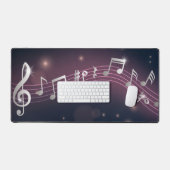 Muzieknoten patroon bureaumat (Keyboard & Muis)