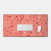 Muzieknoten patroon bureaumat (Keyboard & Muis)