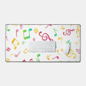 Muzieknoten patroon bureaumat (Keyboard & Muis)