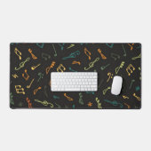 Muzieknoten patroon bureaumat (Keyboard & Muis)