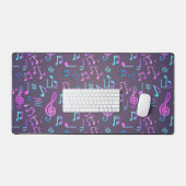 Muzieknoten patroon bureaumat (Keyboard & Muis)
