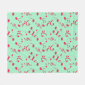 Muzieknoten patroon fleece deken (Voorkant (Horizontaal))