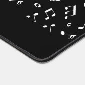 Muzieknoten patroon gepersonaliseerd bureaumat (Hoek)