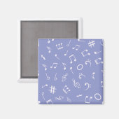 Muzieknoten patroon magneet (Voorkant / Achterkant)