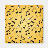 Muzieknoten patroon magneet (Voorkant)