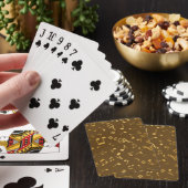 Muzieknoten patroon pokerkaarten (Insitu)