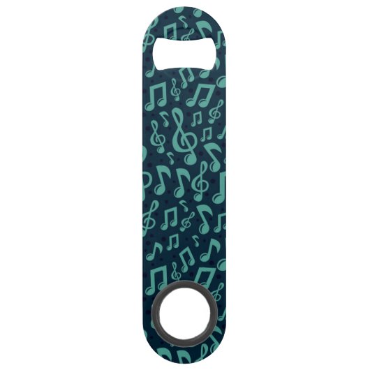 Muzieknoten patroon speed flessenopener (Voorkant)