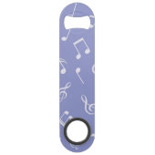 Muzieknoten patroon speed flessenopener (Achterkant)