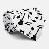 muzieknoten Patroon Stropdas (Opgerold)