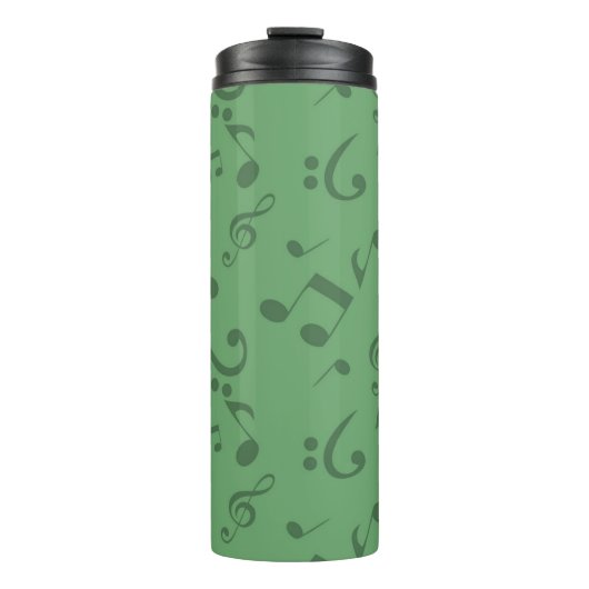 Muzieknoten patroon thermosbeker (Voorkant)