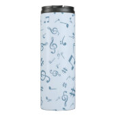 Muzieknoten patroon thermosbeker (Achterkant)