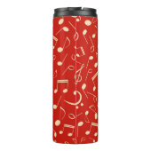 Muzieknoten patroon thermosbeker (Achterkant)