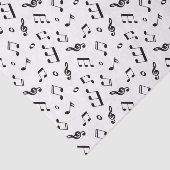 Muzieknoten Patroon Tissuepapier (Detail)