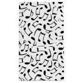 muzieknoten Patroon wit en zwart Klein Cadeauzakje (Achterkant)