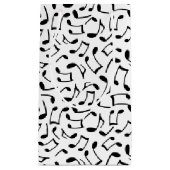 muzieknoten Patroon wit en zwart Klein Cadeauzakje (Voorkant)