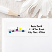 Muzieknoten Personaliseer retour adreslabels Etiket (Insitu)