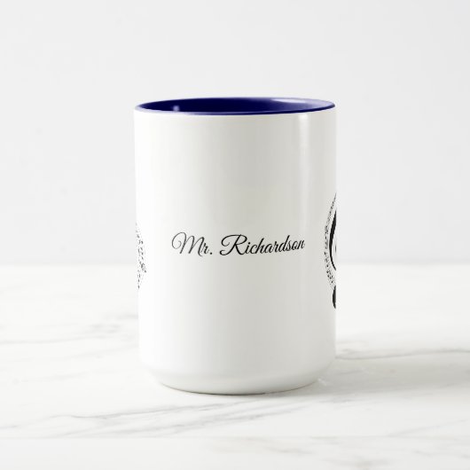 Muzieknoten persoonlijke bogen mok (Midden)