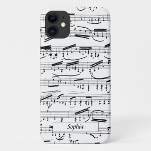 Muzieknoten Piano Bladmuziek Aangepast Case-Mate iPhone Case