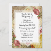 muzieknoten Piano Bladmuziek Bruiloft Kaart (Voorkant)