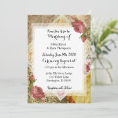 muzieknoten Piano Bladmuziek Bruiloft Kaart (Staand voorkant)