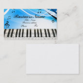 Muzieknoten Piano Keyboard Visitekaartje (Voorkant / Achterkant)