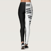 Muzieknoten & Piano Keys Leggings (Achterkant)