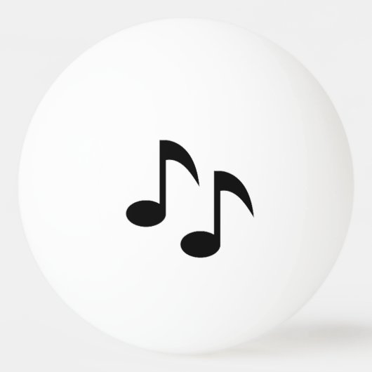 Muzieknoten Pingpongbal (Achterkant)