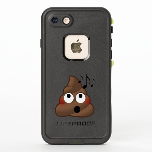 muzieknoten Poop Emoji (Achterkant)