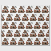 muzieknoten Poop Emoji Cadeaupapier (Vlak)